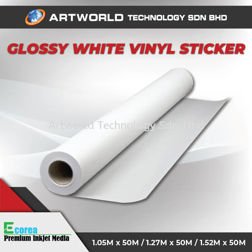 E Corea Gloss White Sticker