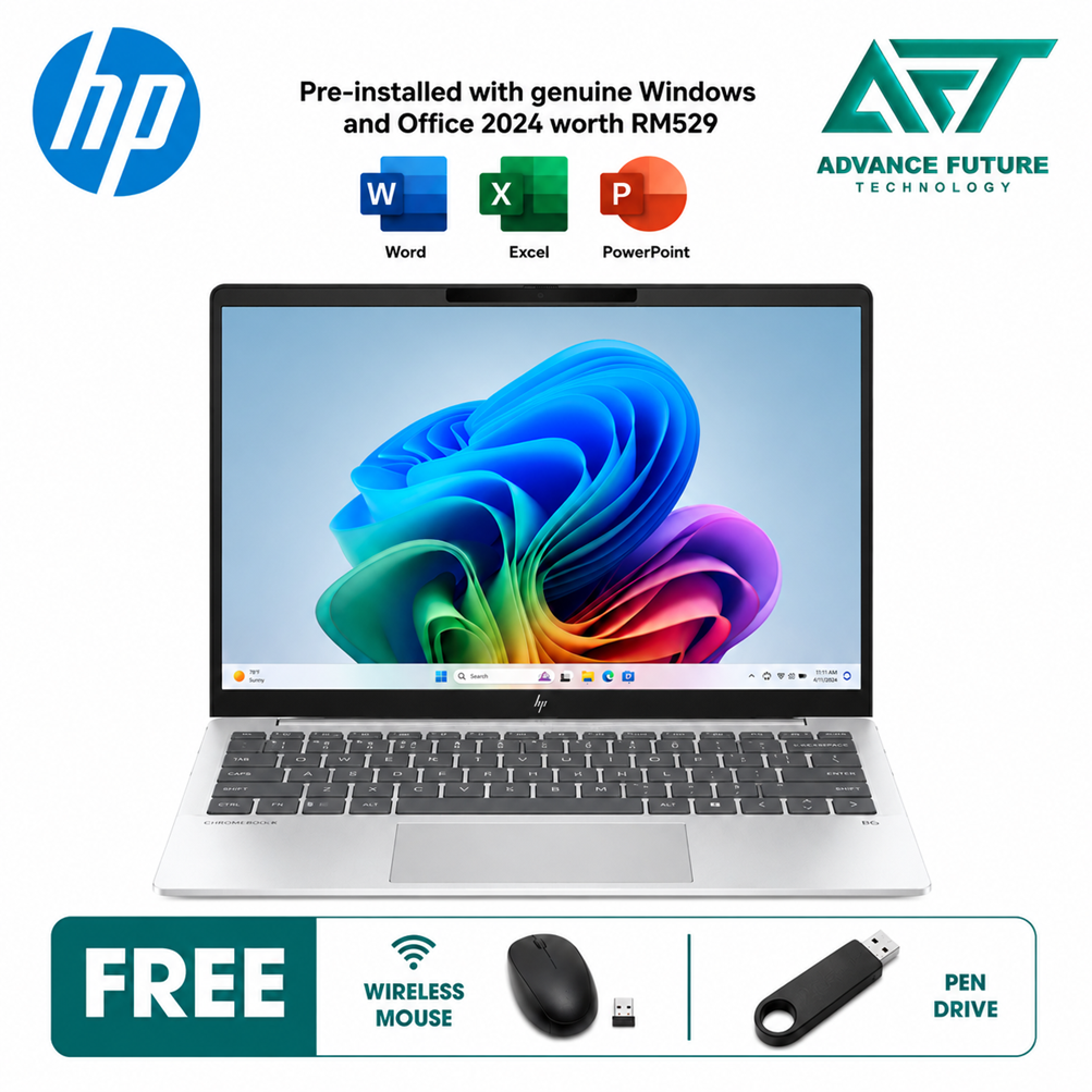 HP OmniBook 7 Aero 13-bg1033AU 13.3'' 2K AI Laptop Glacier Silver ( AMD Ryzen AI 5 340 ,16GB, 512GB SSD, ATI, W11, H&S 2024&M365 )