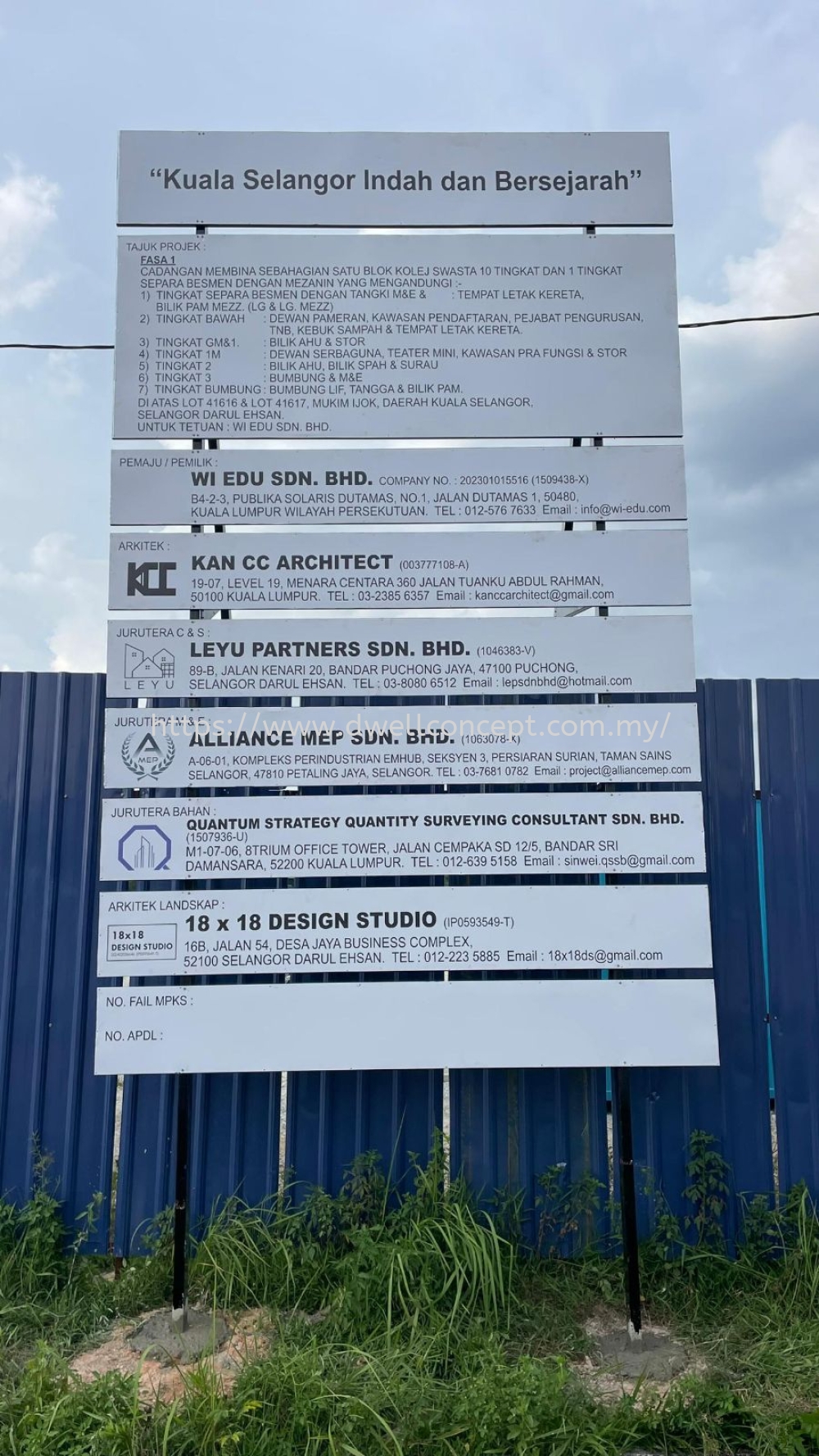 PROJECT SIGN INSTALLATION SERVICE AT KUALA SELANGOR