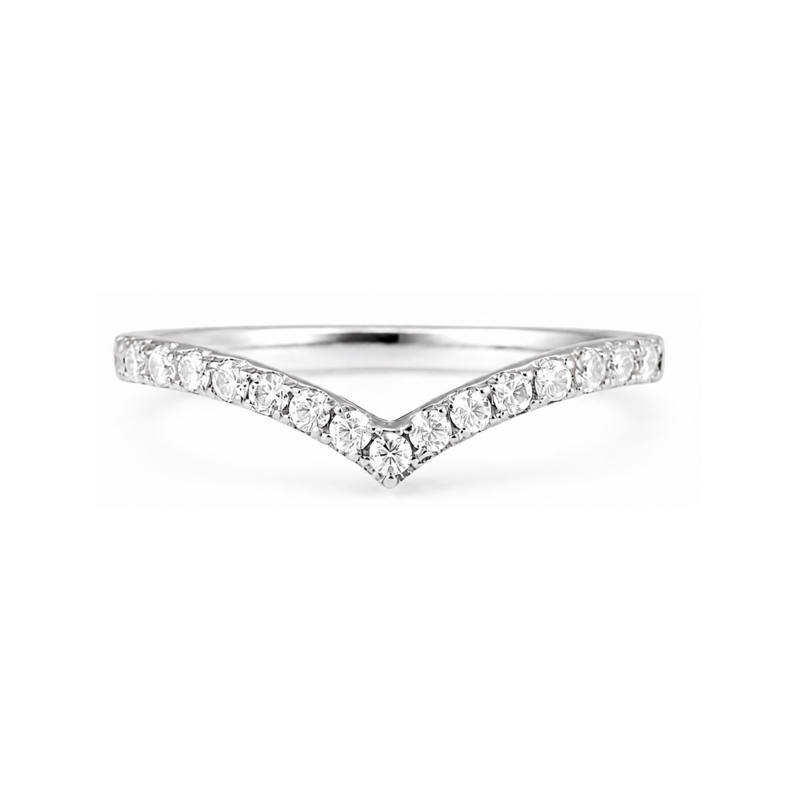 Roman & Co庐 Celisse V-Line Wedding Band