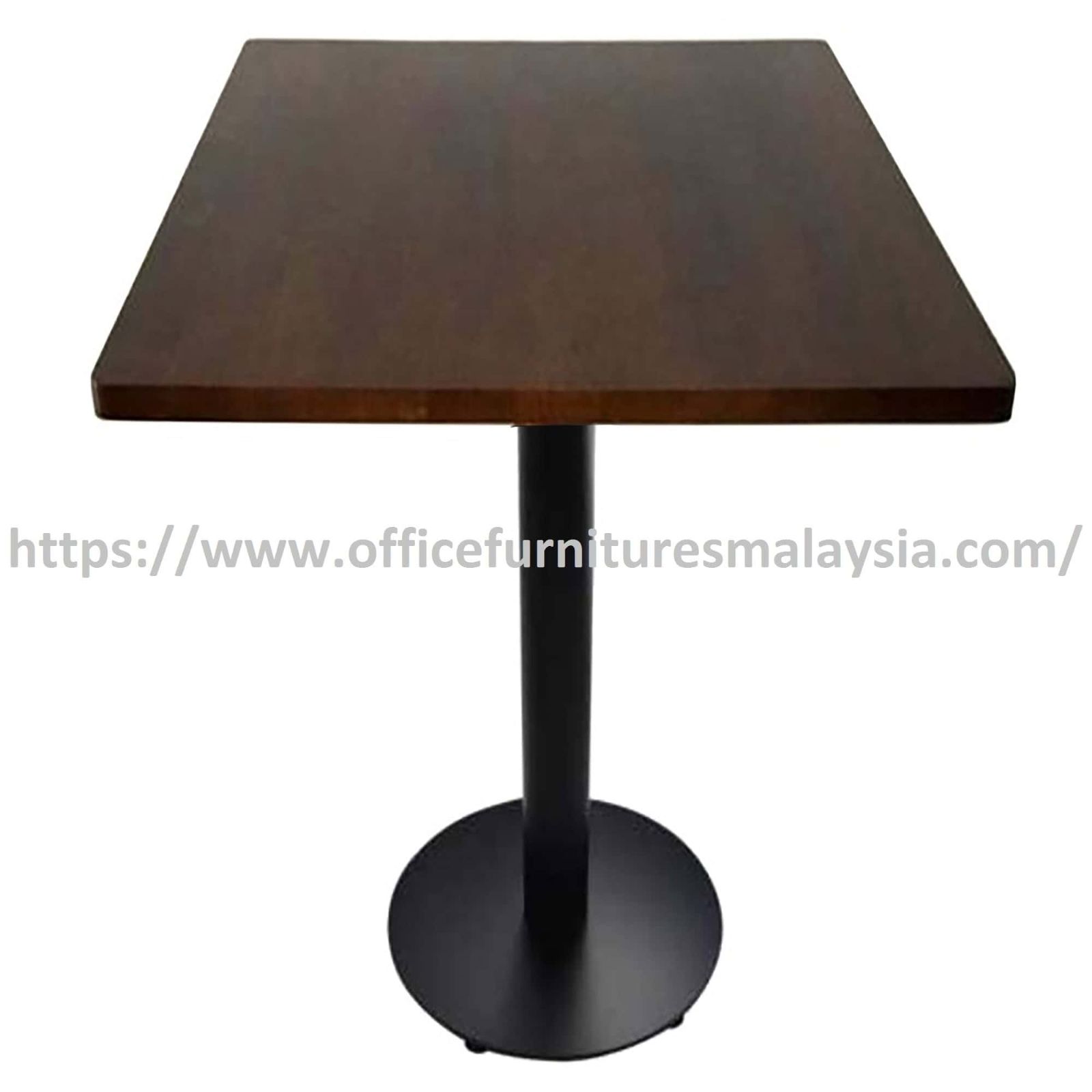 2.5ft High Rubber-Wood Square Table with Mild Steel Leg OFSM08R7575HS