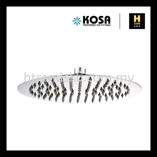 Kosa 12'' Shower Head With Arm (Round S/Steel) SS003R12