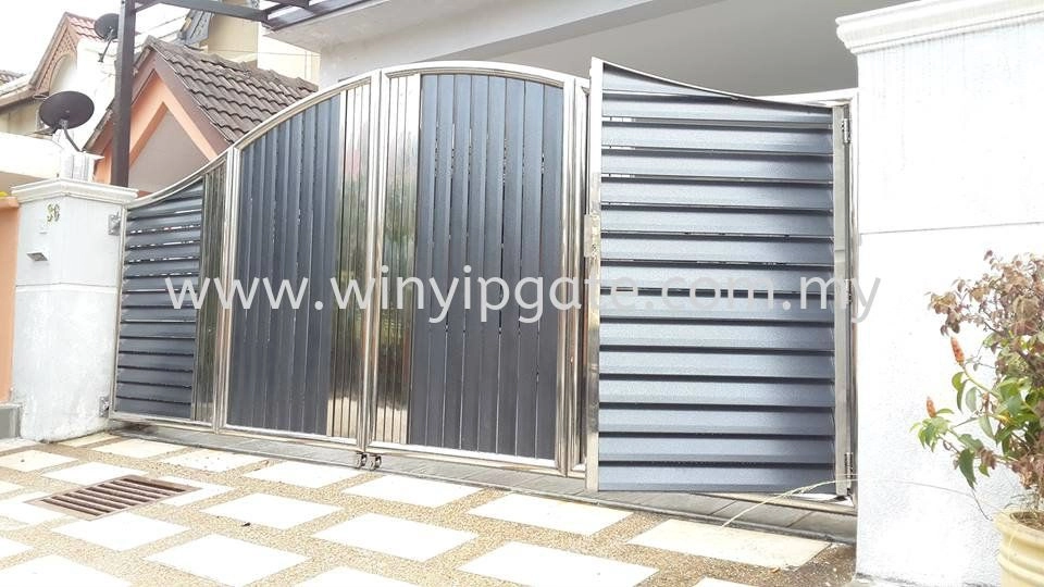 STAINLESS STEEL FOLDING GATE AND FULLY ALUMINUM PLATE