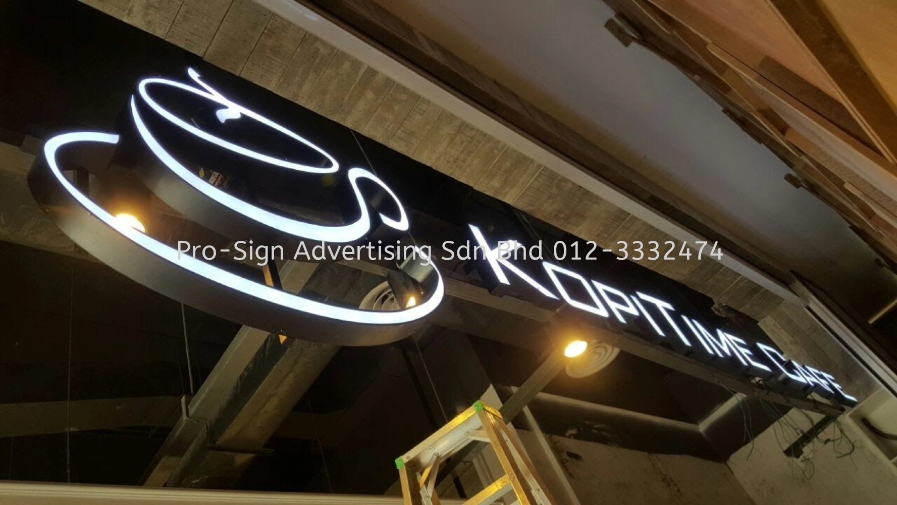 EG BOX UP LED FRONTLIT SIGNAGE (KOPITIME, PJ, 2016)