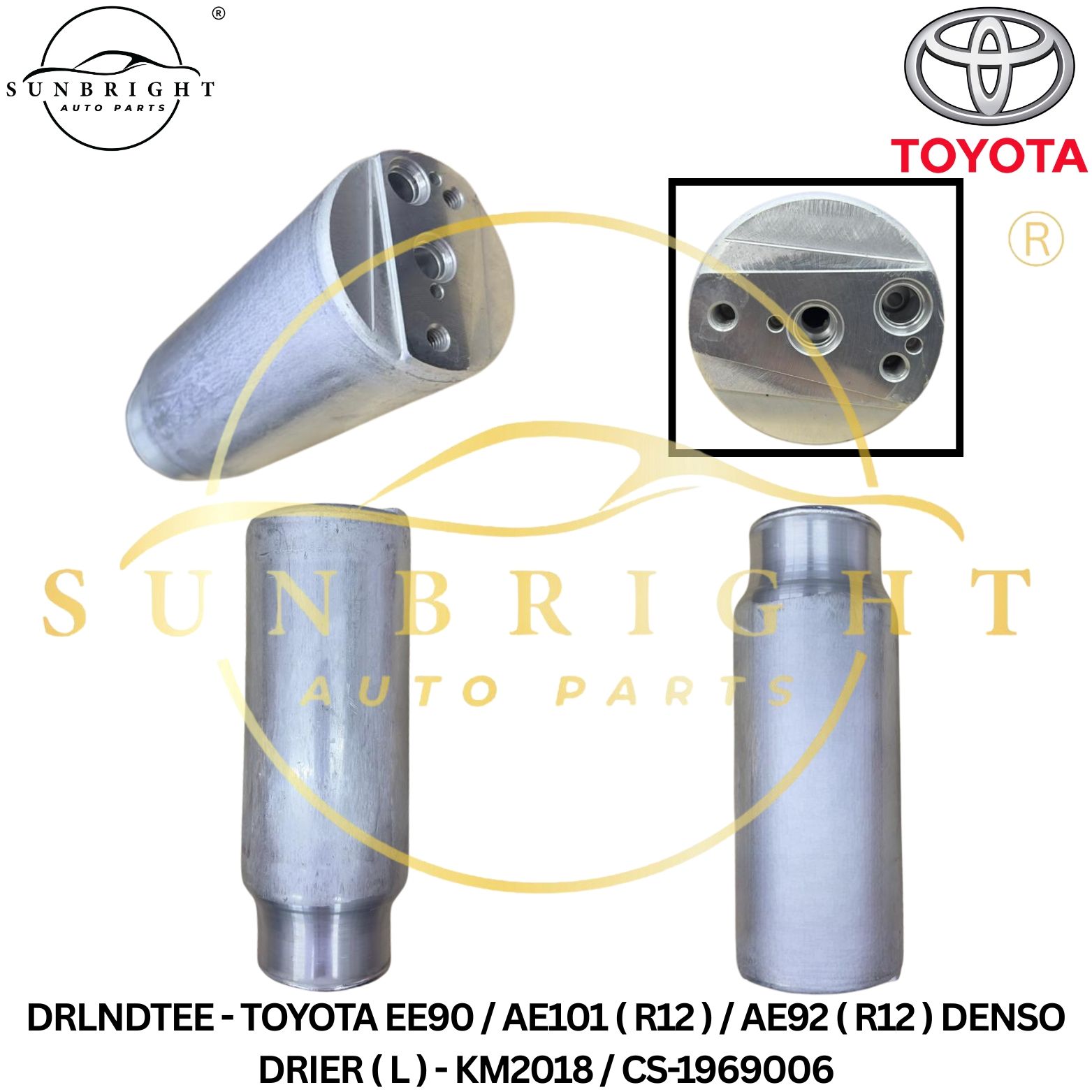 DRLNDTEE - TOYOTA EE90 / AE101 ( R12 ) / AE92 ( R12 ) DENSO DRIER ( L ) - KM2018 / CS-1969006