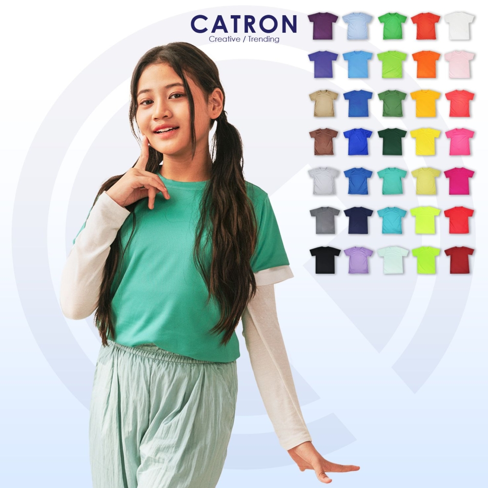 QDY 61 Basic Quick Dry Kids Short Sleeve Round Neck T-shirt (150gsm)