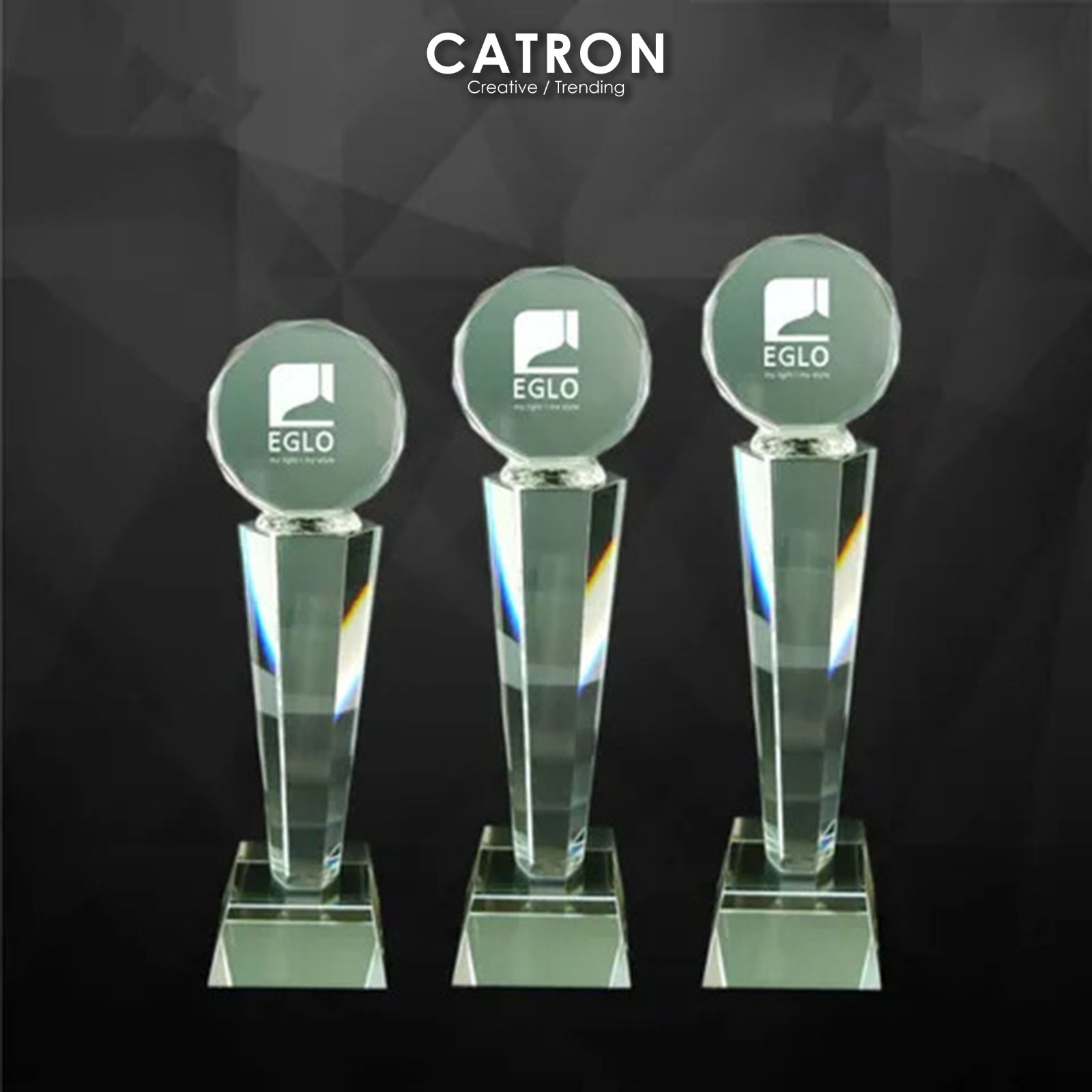 9097 - CRYSTAL TROPHY