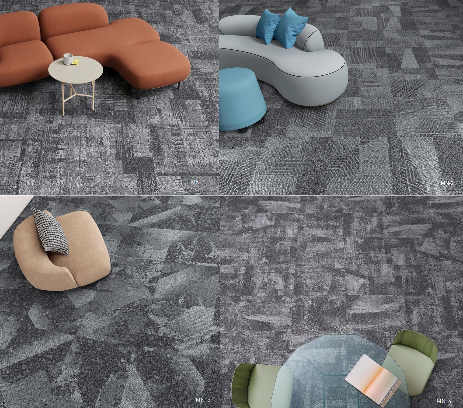 Carpet Tile ~ CM/STRATA_MN4 (50cm x 50cm) +/- 6.5mm  *NYLON