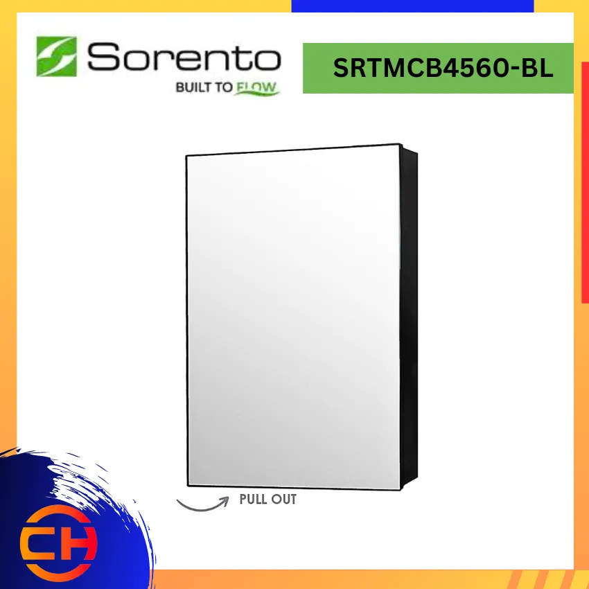 SORENTO BATHROOM FURNITURE SRTMCB4560-BL MIRROR CABINETS