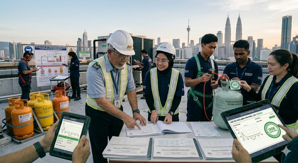 HVAC refrigerant compliance Malaysia DOE