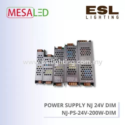 MESALED POWER SUPPLY NJ 24V DIMMABLE 60W - NJ-PS-24V-200W-DIM