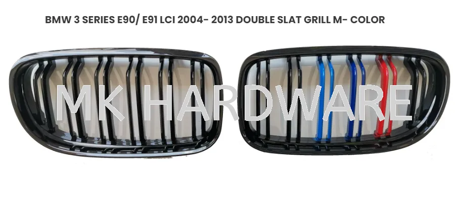 BMW 3 SERIES E90/ E91 LCI 2004- 2013 DOUBLE SLAT GRILL M- COLOR