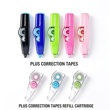 PLUS CORRECTION TAPES & REFILL