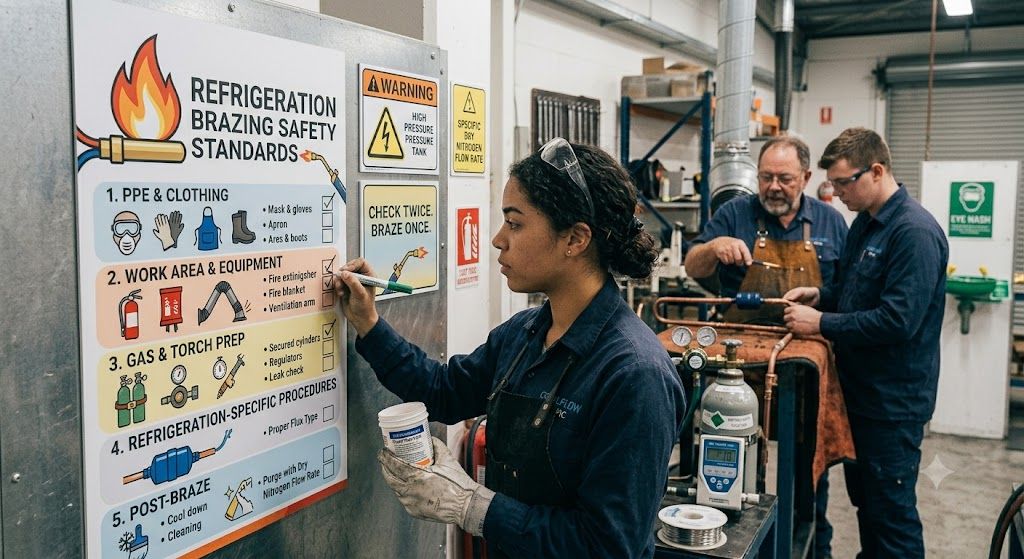 refrigeration copper brazing safety standards