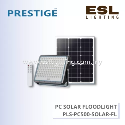 PRESTIGE PC SOLAR FLOODLIGHT 500W - PLS-PC500-SOLAR-FL IP65