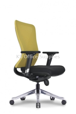 Akira 2 MB Mesh Medium Back Chair PVC/Fabric