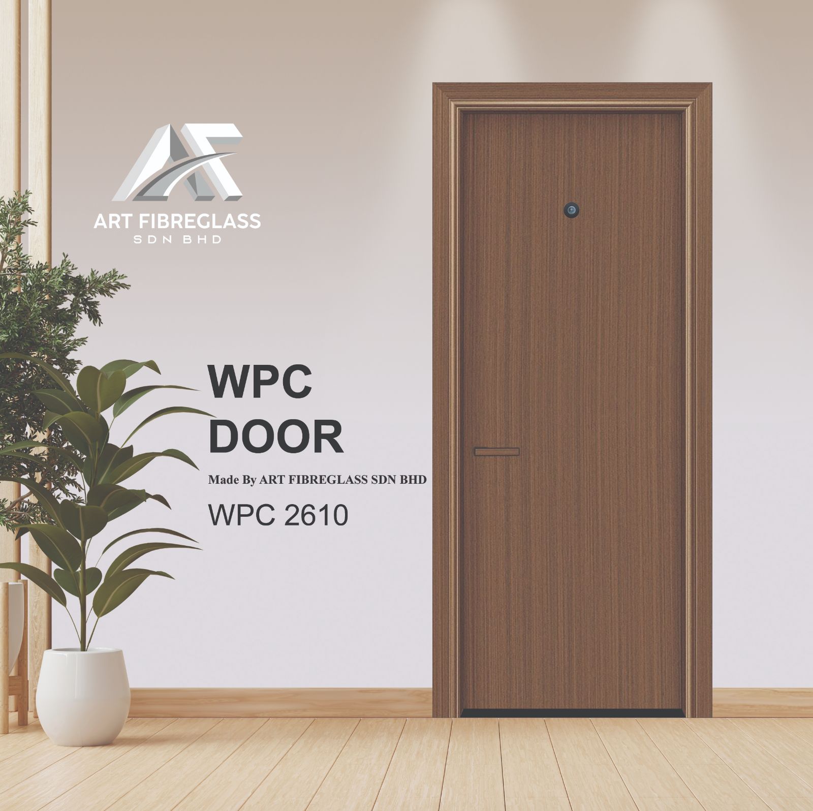 ART FIBRE WPC ALUMINIUM SWING DOOR - WPC2610