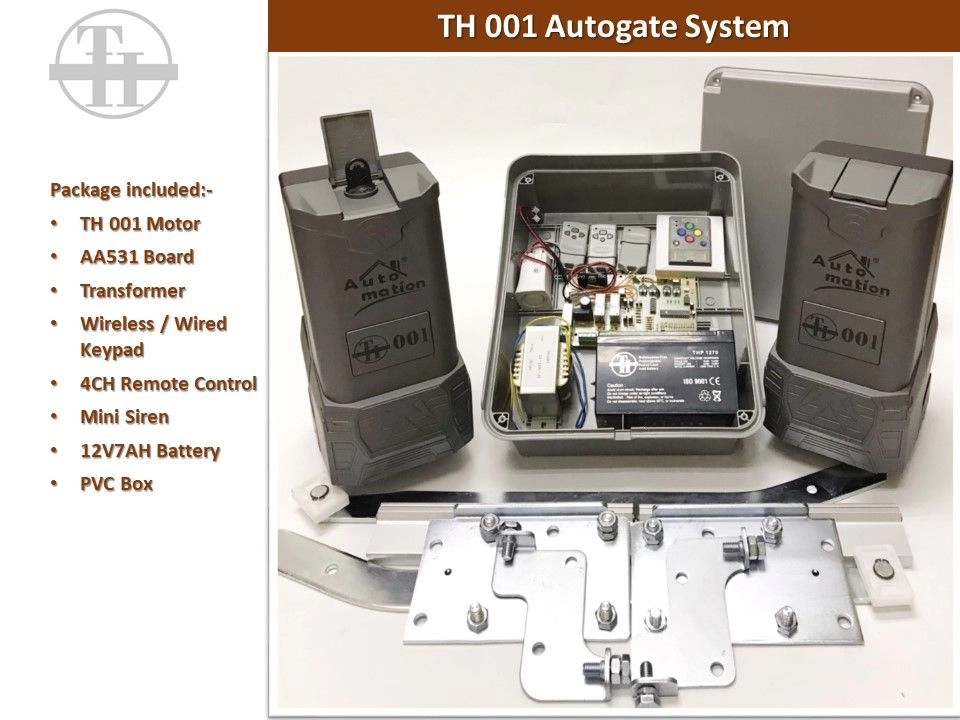 TH 001 Autogate System for Swing & Folding Gate / Solar Autogate Motor