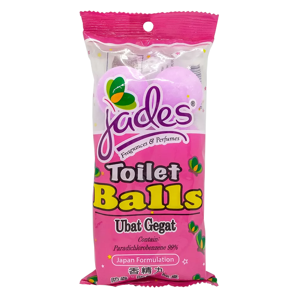 Jades Toilet Balls 8pcs - Purple (Mothballs / Ubat Gegat)