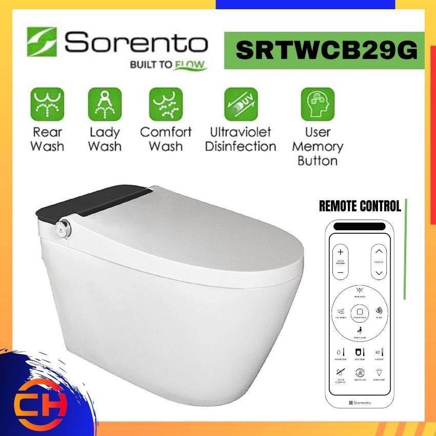 SORENTO INTELLIGENT WATER CLOSETS SRTWCB29G 