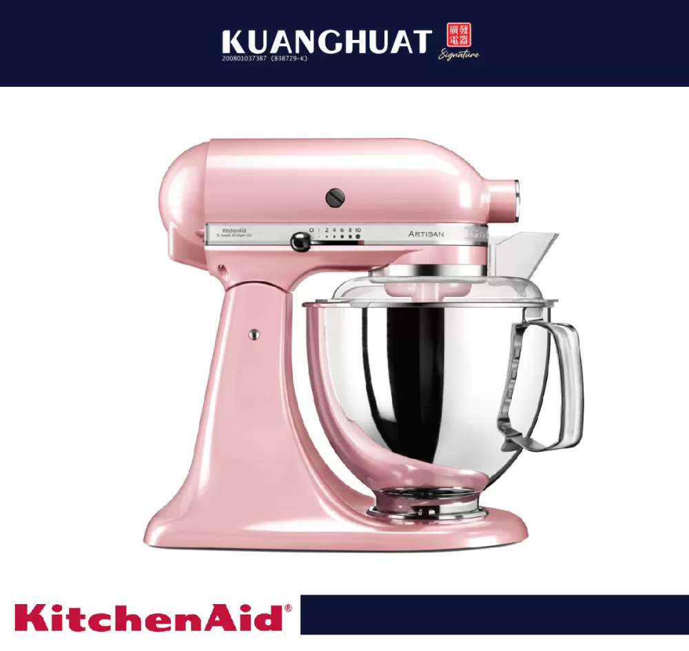 [PRE-ORDER 7 DAYS] KITCHENAID Silk Pink 4.8L Tilt Head Stand Mixer 5KSM175PSBSP