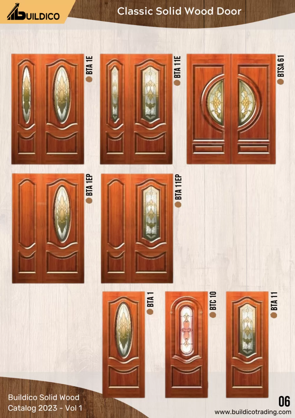 pintu kayu solid