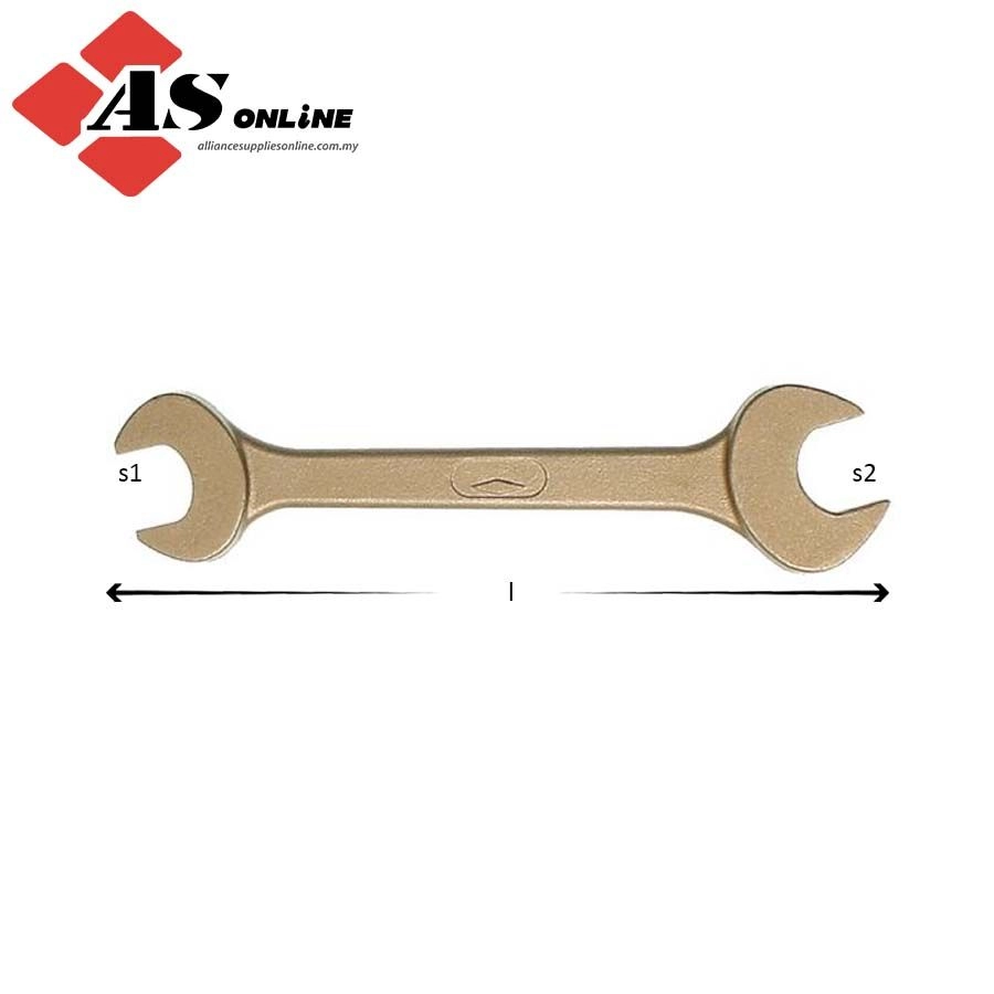 AMPCO Double Open End Wrench 13x14mm (DIN 895) / Model: AB1314