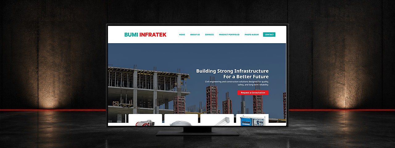 Bumi Infratek Engineering Website Design Case Study in Sepang, Selangor