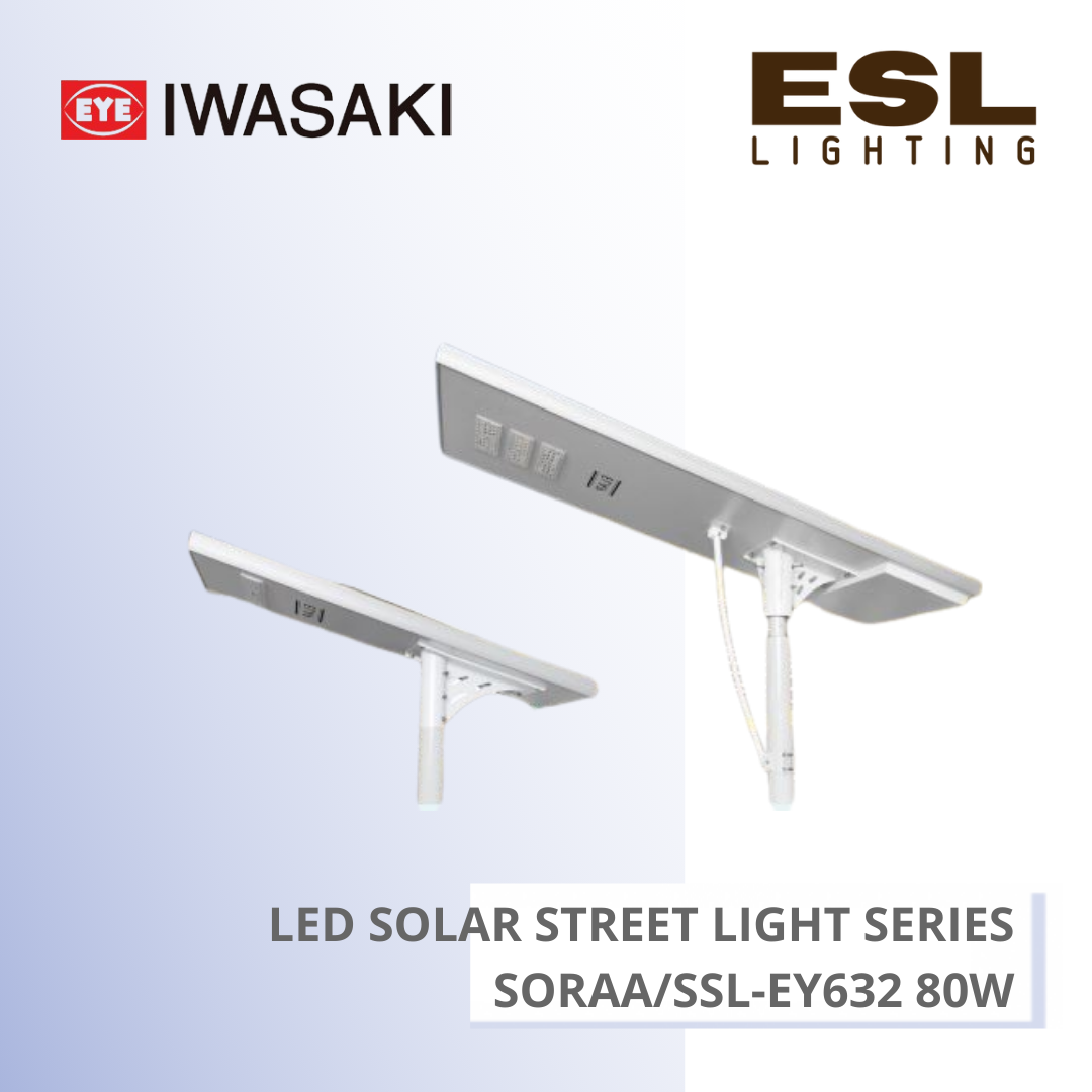 ELAP IWASAKI LED Solar Street Light Series 80W - EY632 IP66 IK08