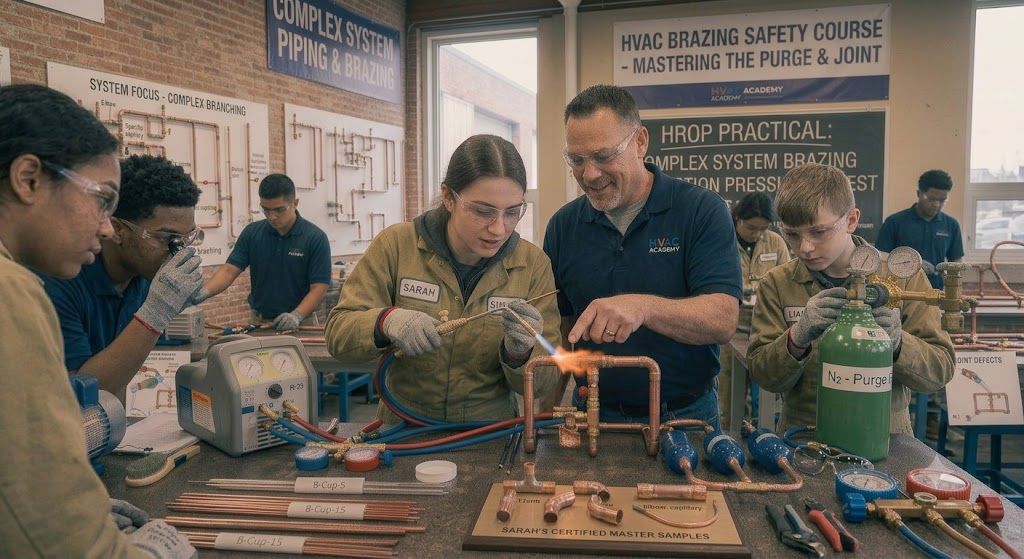 refrigeration copper pipe brazing course