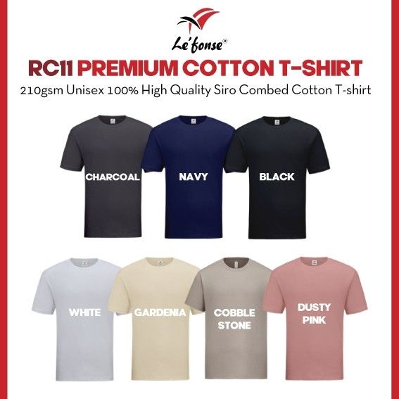 Best Soft Combed 100% Premium Cotton T-Shirt RC11