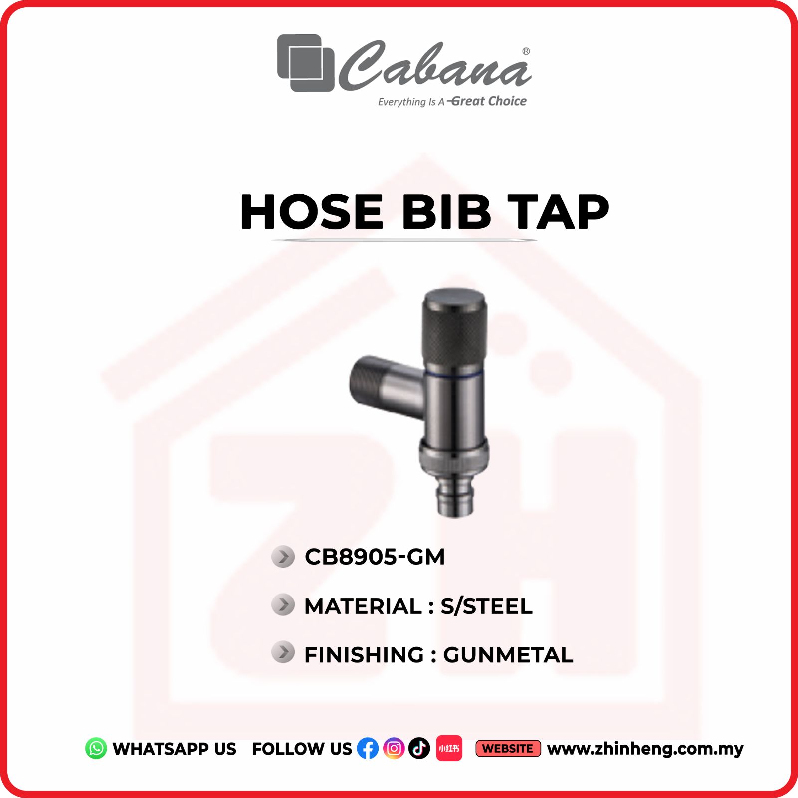 CABANA HOSE BIB TAP  CB8905-GM