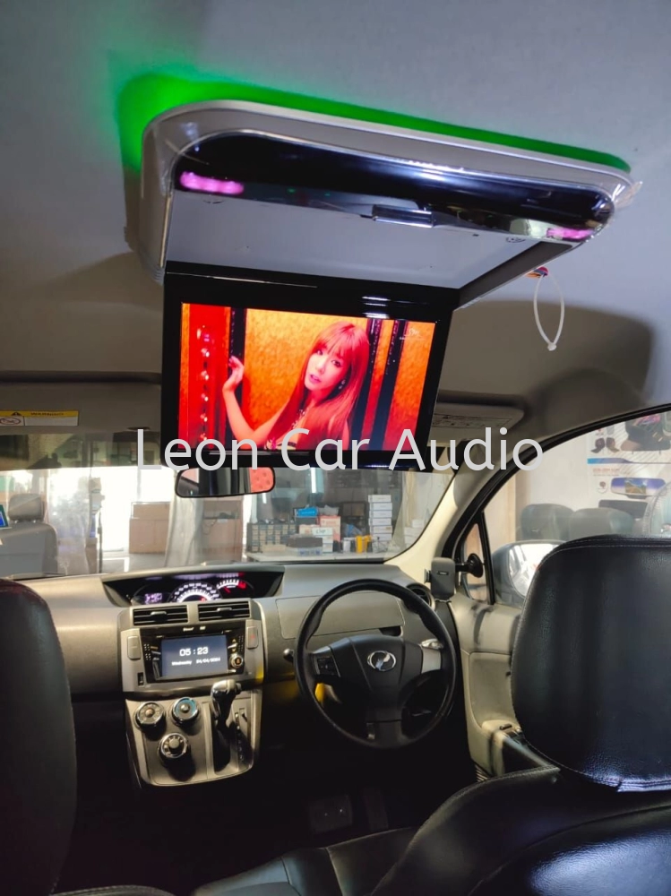 Perodua alza 11.6" full hd hdmi usb mp4 roof led monitor