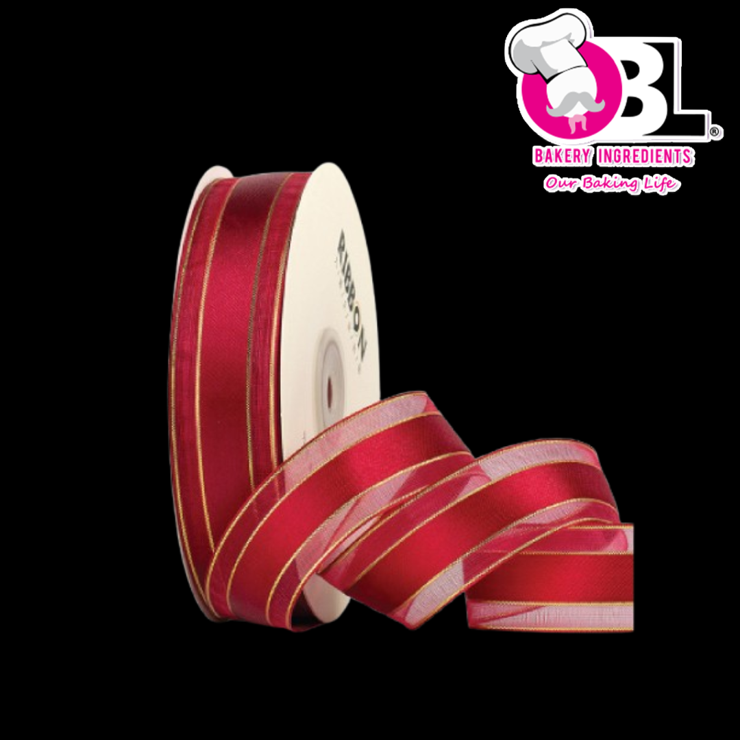 115543 RIBBON MAROON 2.5CM