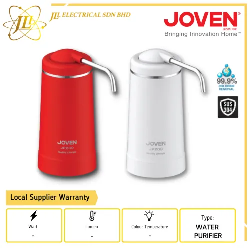 JOVEN JP200 SUS 304 STAINLESS STEEL WATER PURIFIER [RED/WHITE]