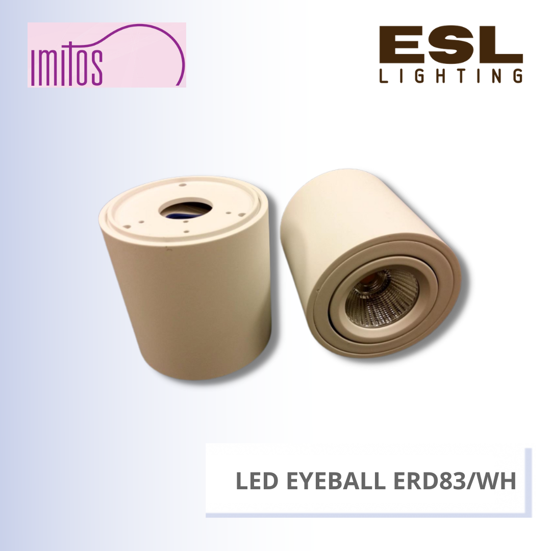 IMITOS LED SURFACE EYEBALL ROUND ERD83/WH 10W