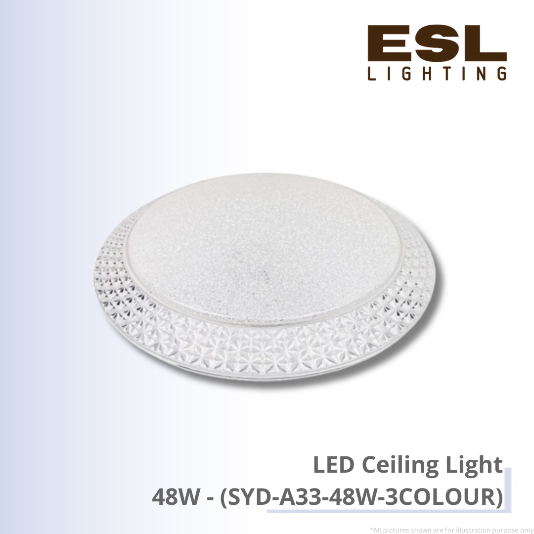 LED Ceiling Light 48W - SYD-A33-48W-3COLOUR
