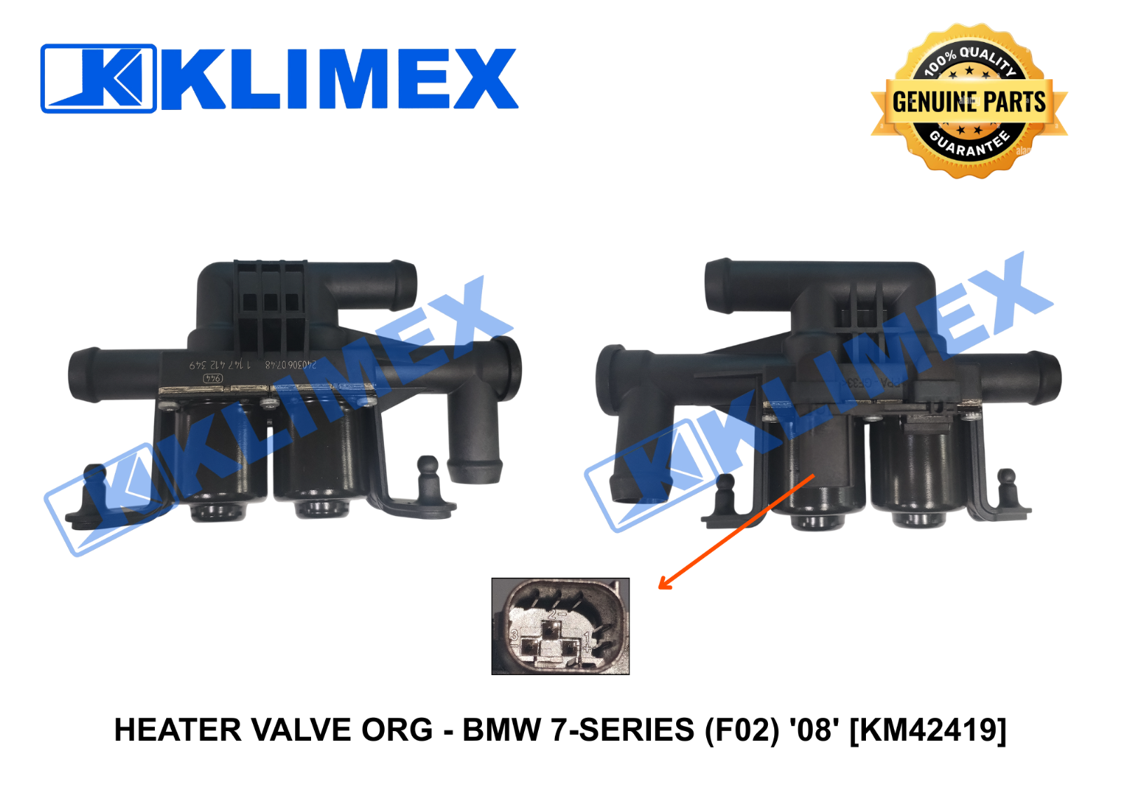 HEATER VALVE ORG - BMW 7-SERIES (F02) '08' [KM42419]