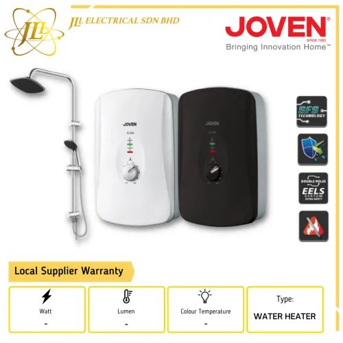 JOVEN SL30E RS 3.6KW 15.0A 240VAC 50HZ WATER HEATER [WHITE/BLACK]