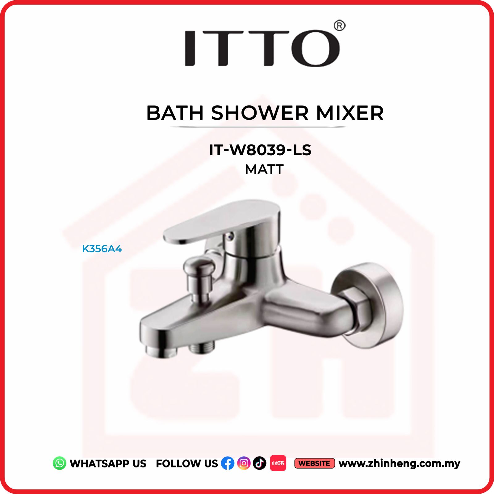 ITTO BATH SHOWER MIXER MATT  IT-W8039-LS