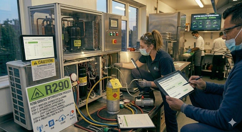 propane refrigerant system maintenance
