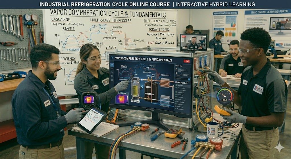 Industrial refrigeration cycle online course