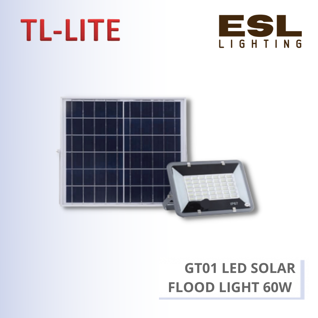 TL-LITE FLOODLIGHT - GT01 LED SOLAR FLOOD LIGHT - 60W