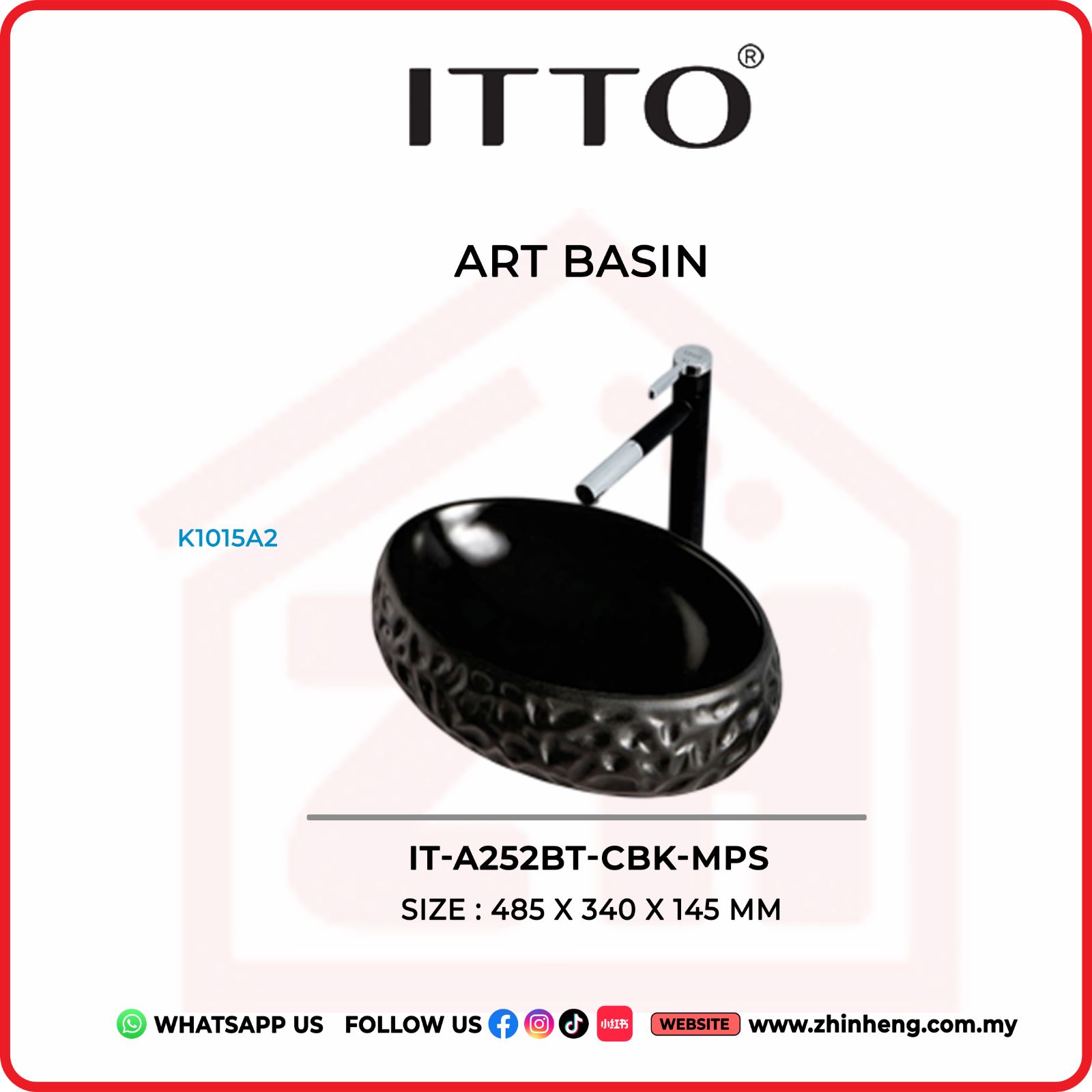 ITTO ART BASIN IT-A252BT-CBK-MPS