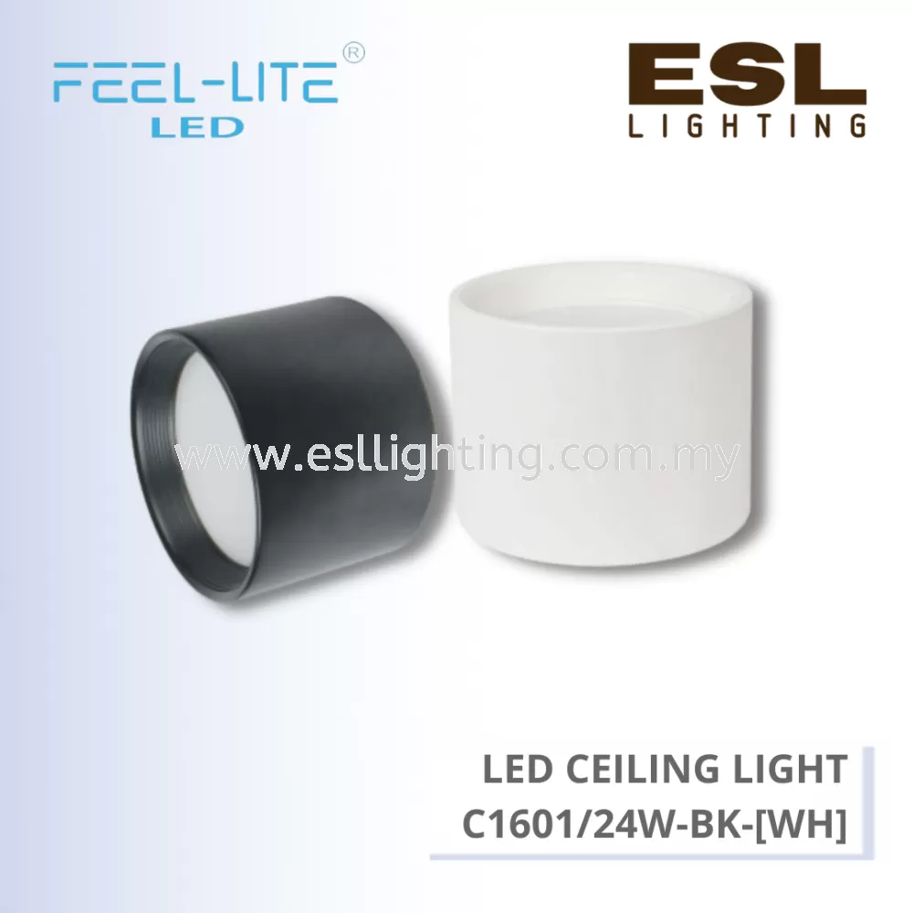 FEEL LITE LED CEILING LIGHT 24W - C1601/24W-BK-(WH)