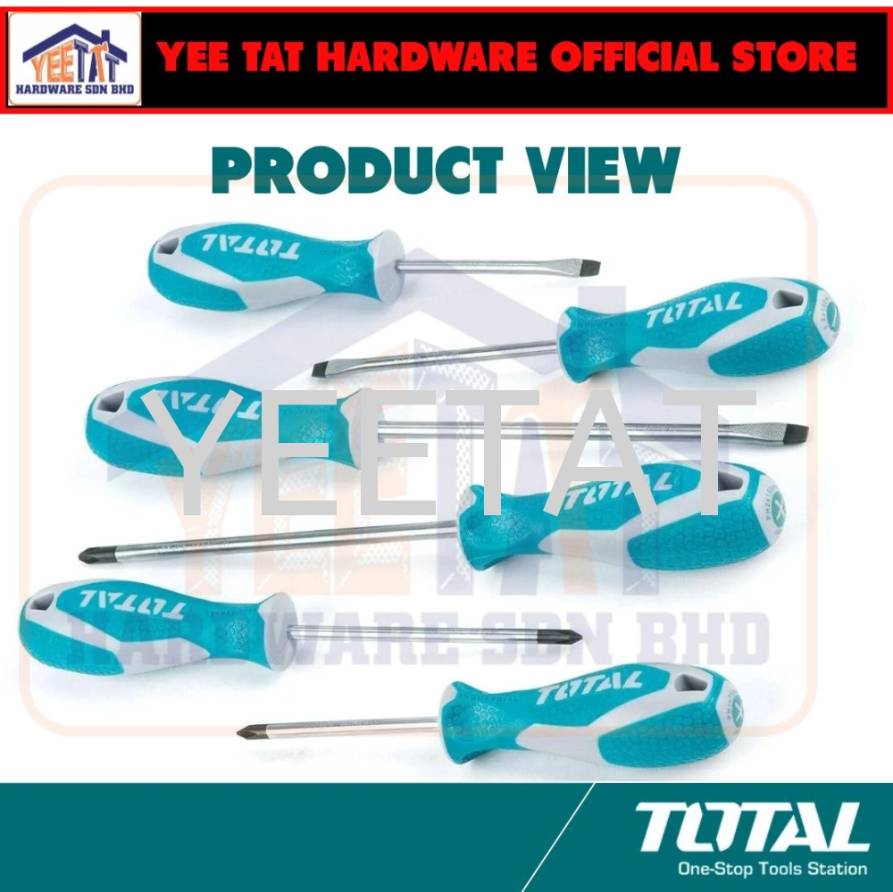 [ TOTAL ] THT250606 Screwdriver Set 6pcs