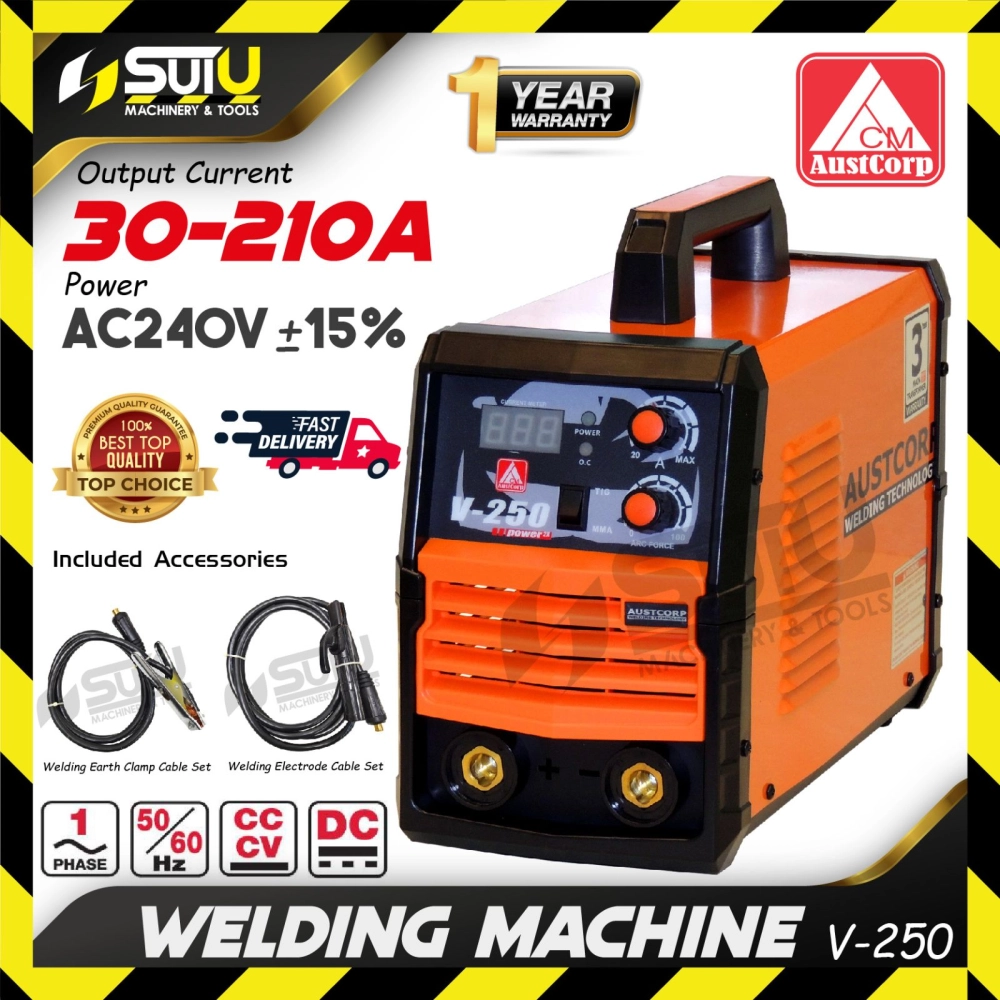 AUSTCORP V-250 / V250 Welding Machine / Mesin Kimpalan 30-210A