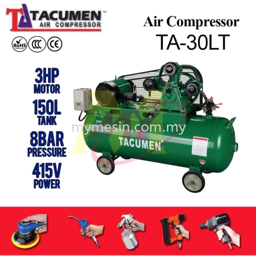 Tacumen TA-30LT Belt Driven Air Compressor 3Hp 415V