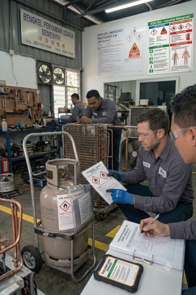 R290 refrigerant SDS compliance  