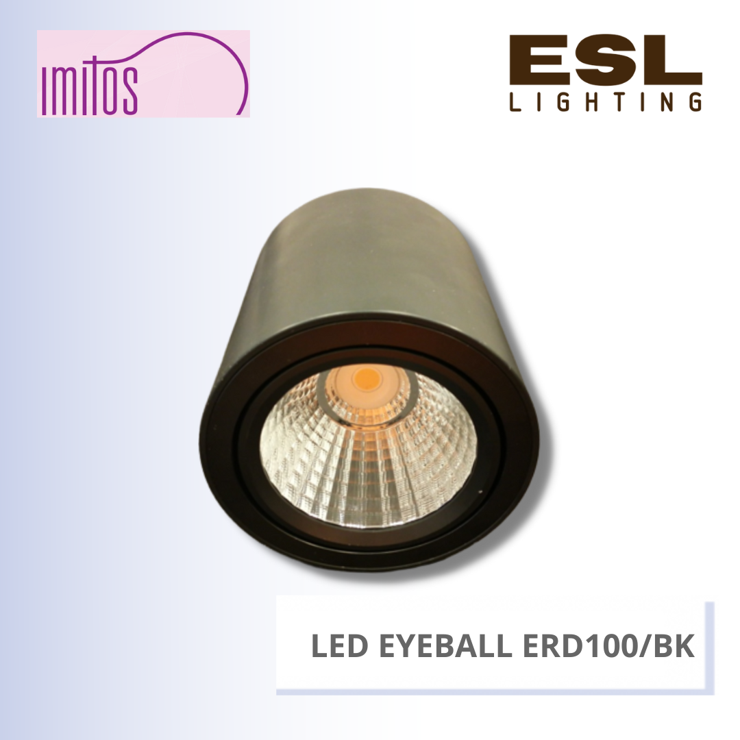IMITOS LED SURFACE EYEBALL ERD100/BK 15W